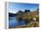 Dove Lake on 'Cradle Mountain-Lake St Clair National Park', Tasmania, Australia-Christian Kober-Framed Premier Image Canvas