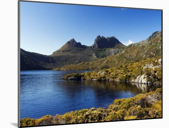 Dove Lake on 'Cradle Mountain-Lake St Clair National Park', Tasmania, Australia-Christian Kober-Mounted Photographic Print