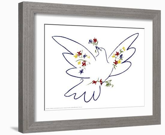 Dove of Peace-Pablo Picasso-Framed Art Print