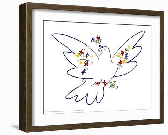 Dove of Peace-Pablo Picasso-Framed Art Print