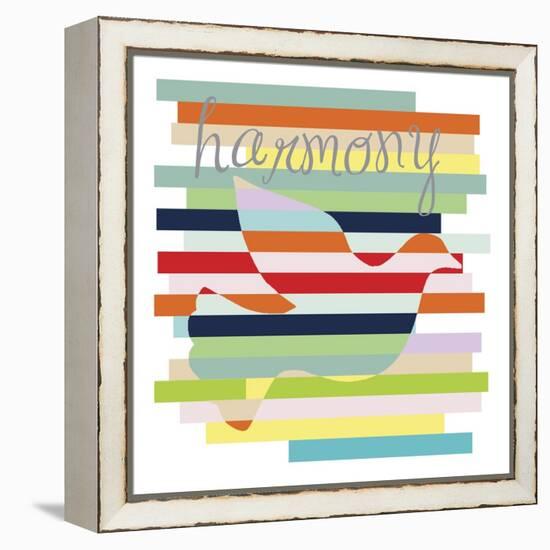 Dove Rainbow-Erin Clark-Framed Premier Image Canvas