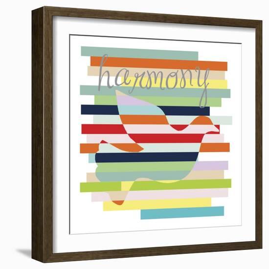 Dove Rainbow-Erin Clark-Framed Giclee Print