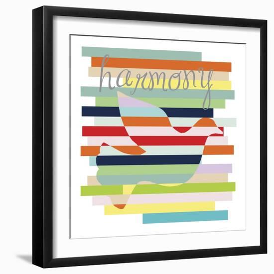 Dove Rainbow-Erin Clark-Framed Giclee Print