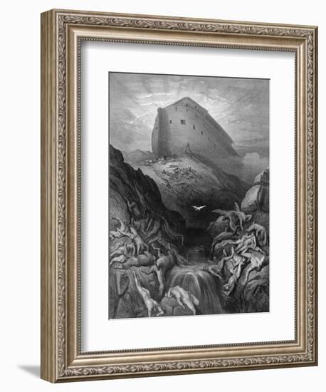 Dove Sent Forth from the Ark-Gustave Doré-Framed Giclee Print