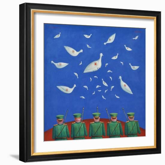 Dove Shooters II, 1999-Tamas Galambos-Framed Giclee Print