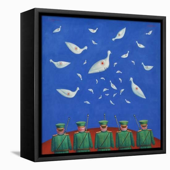 Dove Shooters II, 1999-Tamas Galambos-Framed Premier Image Canvas