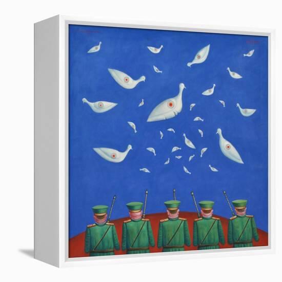Dove Shooters II, 1999-Tamas Galambos-Framed Premier Image Canvas