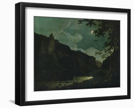 'Dovedale by Moonlight', 1784-Joseph Wright of Derby-Framed Giclee Print