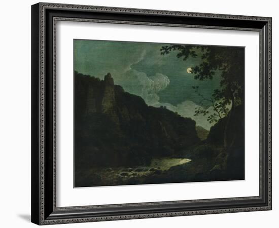 'Dovedale by Moonlight', 1784-Joseph Wright of Derby-Framed Giclee Print