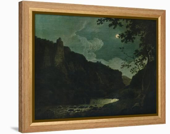 'Dovedale by Moonlight', 1784-Joseph Wright of Derby-Framed Premier Image Canvas