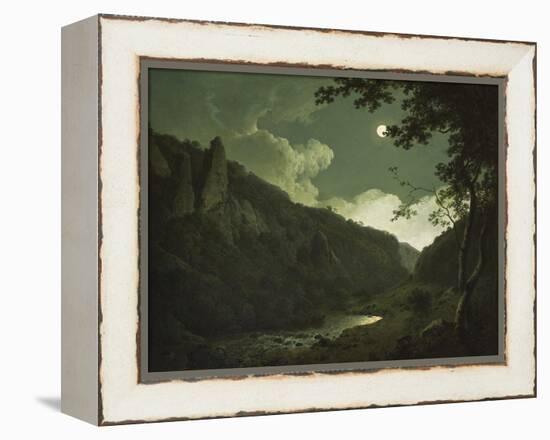 Dovedale by Moonlight, C.1784-85-Joseph Wright of Derby-Framed Premier Image Canvas