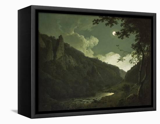 Dovedale by Moonlight, C.1784-85-Joseph Wright of Derby-Framed Premier Image Canvas