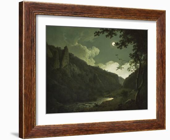 Dovedale by Moonlight, C.1784-85-Joseph Wright of Derby-Framed Giclee Print