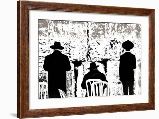 Dovening, from the Series Tuesday at the Wailing Wall (2016)-Joy Lions-Framed Giclee Print