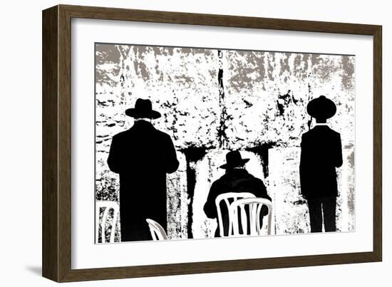 Dovening, from the Series Tuesday at the Wailing Wall (2016)-Joy Lions-Framed Giclee Print