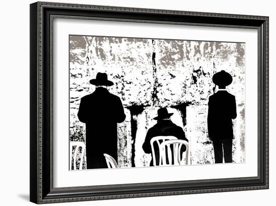 Dovening, from the Series Tuesday at the Wailing Wall (2016)-Joy Lions-Framed Giclee Print