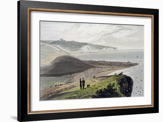 Dover, from Shakespeare's Cliff, Kent, 1829-William Daniell-Framed Giclee Print