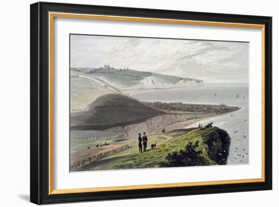 Dover, from Shakespeare's Cliff, Kent, 1829-William Daniell-Framed Giclee Print