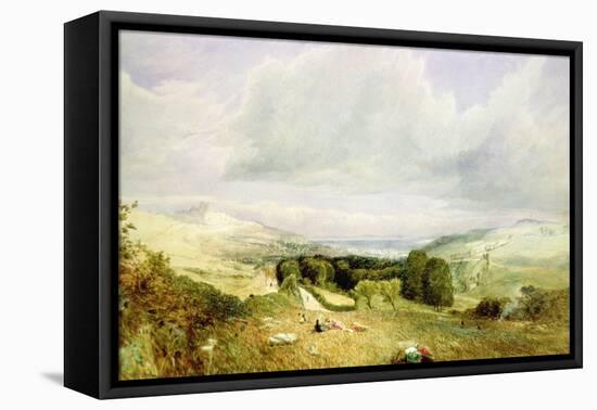 Dover from the Black Islands, 1846 watercolor-James Holland-Framed Premier Image Canvas