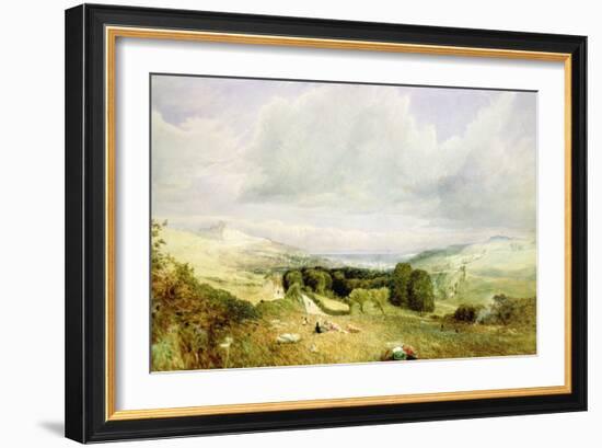 Dover from the Black Islands, 1846 watercolor-James Holland-Framed Giclee Print