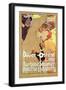 Dover- Ostend Line', Poster Advertising Travel Between England and Belgium on Princesse Elisabeth-Adolfo Hohenstein-Framed Giclee Print
