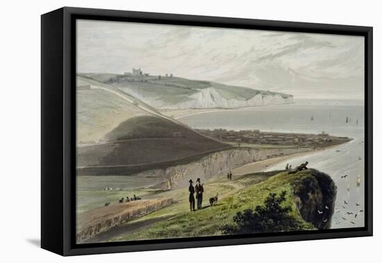 Dover, Shakespeare's Cliff, c.1829-Thomas & William Daniell-Framed Premier Image Canvas