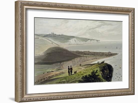 Dover, Shakespeare's Cliff, c.1829-Thomas & William Daniell-Framed Giclee Print