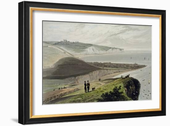 Dover, Shakespeare's Cliff, c.1829-Thomas & William Daniell-Framed Giclee Print
