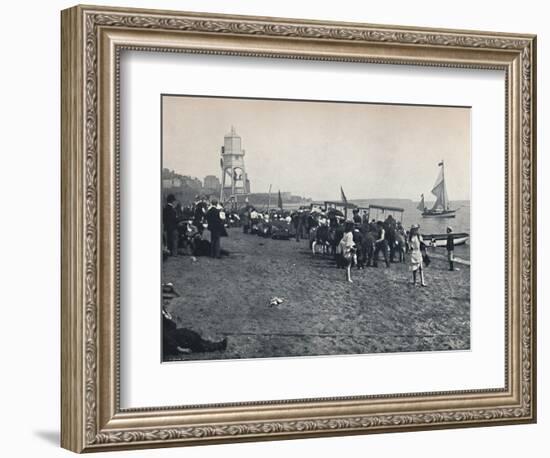 'Dovercourt - The Sands', 1895-Unknown-Framed Photographic Print