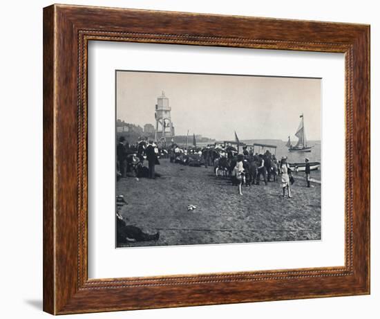 'Dovercourt - The Sands', 1895-Unknown-Framed Photographic Print