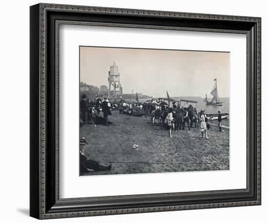 'Dovercourt - The Sands', 1895-Unknown-Framed Photographic Print