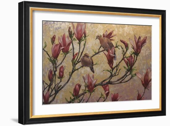 Doves on Gold-Michael Jackson-Framed Giclee Print