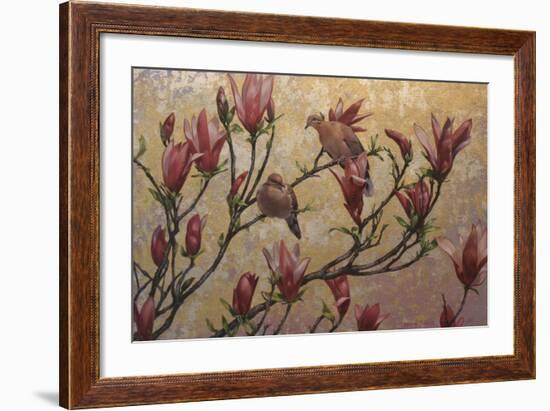 Doves on Gold-Michael Jackson-Framed Giclee Print