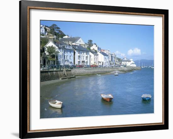 Dovey Estuary and Town, Aberdovey, Gwynedd, Wales, United Kingdom-David Hunter-Framed Photographic Print