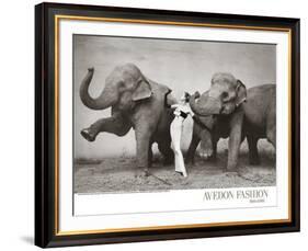 Dovima with Elephants, c.1955-Richard Avedon-Framed Art Print