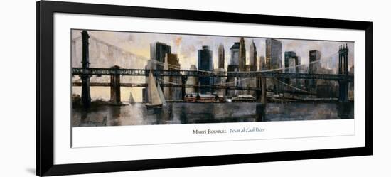 Down at East River-Marti Bofarull-Framed Art Print