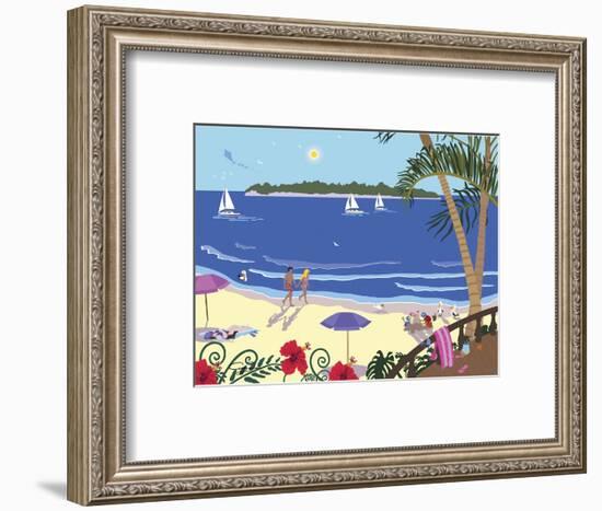Down By The Seashore-Cindy Wider-Framed Giclee Print