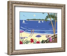 Down By The Seashore-Cindy Wider-Framed Giclee Print