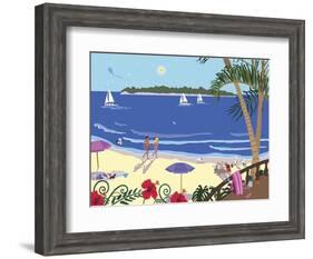 Down By The Seashore-Cindy Wider-Framed Giclee Print