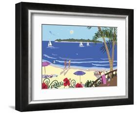 Down By The Seashore-Cindy Wider-Framed Giclee Print