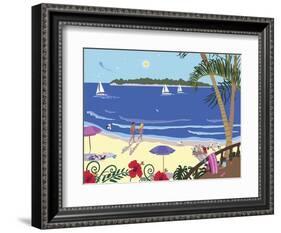 Down By The Seashore-Cindy Wider-Framed Giclee Print