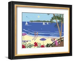 Down By The Seashore-Cindy Wider-Framed Giclee Print