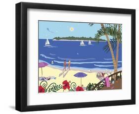 Down By The Seashore-Cindy Wider-Framed Giclee Print