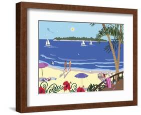 Down By The Seashore-Cindy Wider-Framed Giclee Print