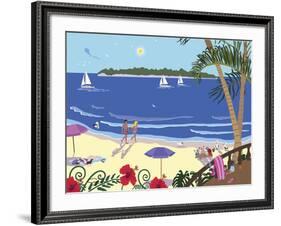 Down By The Seashore-Cindy Wider-Framed Giclee Print