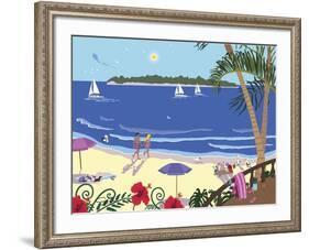 Down By The Seashore-Cindy Wider-Framed Giclee Print