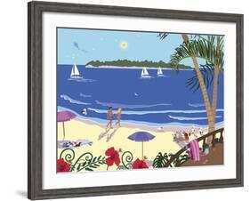 Down By The Seashore-Cindy Wider-Framed Giclee Print