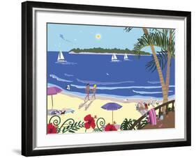Down By The Seashore-Cindy Wider-Framed Giclee Print