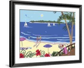 Down By The Seashore-Cindy Wider-Framed Giclee Print