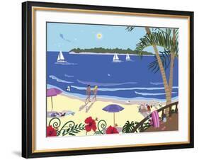 Down By The Seashore-Cindy Wider-Framed Giclee Print